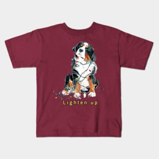 Lighten up Bernese Mountain Dog Kids T-Shirt